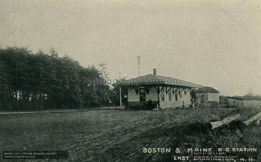 Postcard: Boston & Maine Railroad Station, East Barrington, New Hampshire